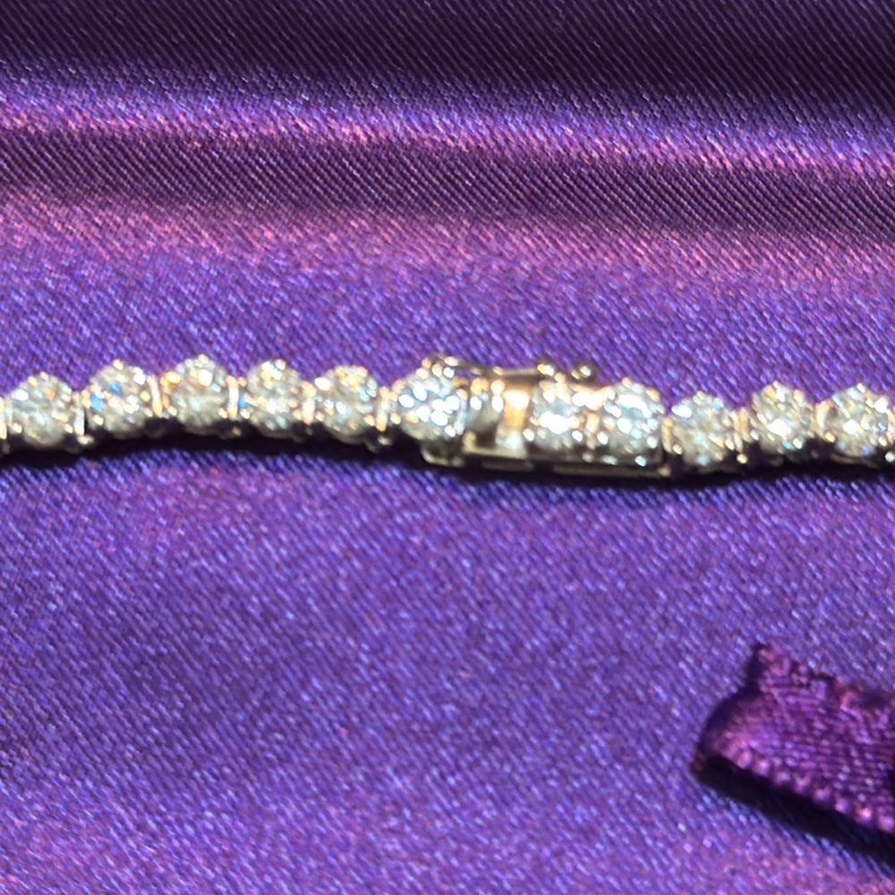 NWT 16” Swarovski Silver Crystal Necklace - Picture 9 of 12